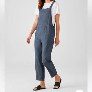 NWT Eileen Fisher soft denim overalls/jumpsuit